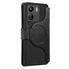 For Redmi 13C 4G / Poco M6 CaseNeo MagSafe RFID Anti-theft Zipper Wallet Retro Leather Phone Case(Black) - 3