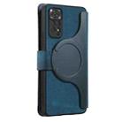 For Redmi Note 11 4G Global CaseNeo MagSafe RFID Anti-theft Zipper Wallet Retro Leather Phone Case(Blue) - 3