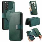 For Redmi Note 11 4G Global CaseNeo MagSafe RFID Anti-theft Zipper Wallet Retro Leather Phone Case(Green) - 1