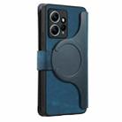 For Redmi Note 12 4G Global CaseNeo MagSafe RFID Anti-theft Zipper Wallet Retro Leather Phone Case(Blue) - 3