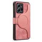 For Redmi Note 12 4G Global CaseNeo MagSafe RFID Anti-theft Zipper Wallet Retro Leather Phone Case(Pink) - 3