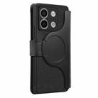 For Redmi Note 13 5G CaseNeo MagSafe RFID Anti-theft Zipper Wallet Retro Leather Phone Case(Black) - 3