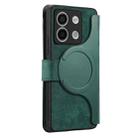 For Redmi Note 13 Pro 5G CaseNeo MagSafe RFID Anti-theft Zipper Wallet Retro Leather Phone Case(Green) - 3