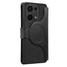 For Redmi Note 13 Pro 4G CaseNeo MagSafe RFID Anti-theft Zipper Wallet Retro Leather Phone Case(Black) - 3