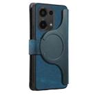 For Redmi Note 13 Pro 4G CaseNeo MagSafe RFID Anti-theft Zipper Wallet Retro Leather Phone Case(Blue) - 3