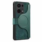 For Redmi Note 13 Pro 4G CaseNeo MagSafe RFID Anti-theft Zipper Wallet Retro Leather Phone Case(Green) - 3