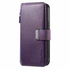 For Redmi Note 13 Pro 4G CaseNeo MagSafe RFID Anti-theft Zipper Wallet Retro Leather Phone Case(Purple) - 2