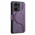 For Redmi Note 13 Pro 4G CaseNeo MagSafe RFID Anti-theft Zipper Wallet Retro Leather Phone Case(Purple) - 3