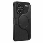 For Redmi Note 13 Pro+ CaseNeo MagSafe RFID Anti-theft Zipper Wallet Retro Leather Phone Case(Black) - 3