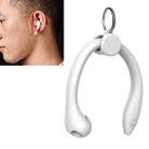 For AirPods 1 / 2 / AirPods Pro / Huawei FreeBuds 3 Wireless Earphones Silicone Anti-lost Lanyard Ear Hook(Silver) - 1