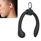 For AirPods 1 / 2 / AirPods Pro / Huawei FreeBuds 3 Wireless Earphones Silicone Anti-lost Lanyard Ear Hook(Black) - 1