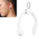 For AirPods 1 / 2 / AirPods Pro / Huawei FreeBuds 3 Wireless Earphones Silicone Anti-lost Lanyard Ear Hook(White) - 1