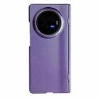 For vivo X Fold3 Integrated Spring Axis Skin Feel Phone Case(Purple) - 1