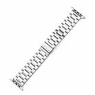 For Apple Watch 42 / 44 / 45 / 46 / 49mm xDfind Three Beads Fold Buckle Stainless Steel Watch Band(Silver) - 3