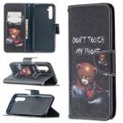 For OPPO Realme 6 Colored Drawing Pattern Horizontal Flip Leather Case with Holder & Card Slots & Wallet(Bear) - 1