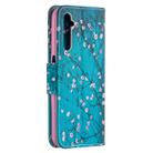 For OPPO Realme 6 Colored Drawing Pattern Horizontal Flip Leather Case with Holder & Card Slots & Wallet(Plum Blossom) - 3