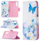 For OPPO Realme 6 Colored Drawing Pattern Horizontal Flip Leather Case with Holder & Card Slots & Wallet(Butterfly Love) - 1