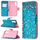 For OPPO Realme 6 Pro Colored Drawing Pattern Horizontal Flip Leather Case with Holder & Card Slots & Wallet(Plum Blossom) - 1