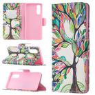 For OPPO Reno3 Pro Colored Drawing Pattern Horizontal Flip Leather Case with Holder & Card Slots & Wallet(Tree of Life) - 1