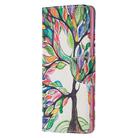 For OPPO Reno3 Pro Colored Drawing Pattern Horizontal Flip Leather Case with Holder & Card Slots & Wallet(Tree of Life) - 2