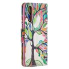 For OPPO Reno3 Pro Colored Drawing Pattern Horizontal Flip Leather Case with Holder & Card Slots & Wallet(Tree of Life) - 3