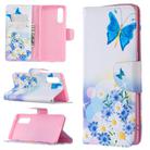 For OPPO Reno3 Pro Colored Drawing Pattern Horizontal Flip Leather Case with Holder & Card Slots & Wallet(Butterfly Love) - 1