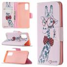 For OPPO Reno4 Pro 5G Colored Drawing Pattern Horizontal Flip Leather Case with Holder & Card Slots & Wallet(Deer) - 1