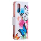 For OPPO Reno4 Pro 5G Colored Drawing Pattern Horizontal Flip Leather Case with Holder & Card Slots & Wallet(Butterflies) - 3