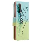 For OPPO Reno4 Pro 5G Colored Drawing Pattern Horizontal Flip Leather Case with Holder & Card Slots & Wallet(Feather) - 3