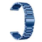 20mm xDfind Three Beads Stainless Steel Watch Band(Blue) - 1