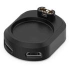 For Garmin Venu 3 / 3S / Fenix 7 / 7X xDfind Type-C and Micro USB Interface Smart Watch Charging Adapter(Black) - 2