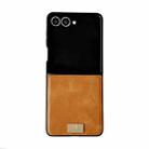 For Samsung Galaxy Z Flip7 5G Crazy Horse Texture PU Phone Case(Orange) - 1