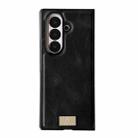 For Samsung Galaxy Z Fold7 5G Crazy Horse Texture PU Phone Case(Black) - 1