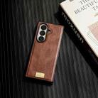 For Samsung Galaxy Z Fold7 5G Crazy Horse Texture PU Phone Case(Red) - 2
