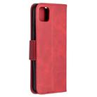 For OPPO Realme C11 Retro Lambskin Texture Pure Color Horizontal Flip PU Leather Case, with Holder & Card Slots & Wallet & Lanyard(Red) - 3
