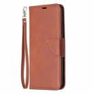 For OPPO Realme C11 Retro Lambskin Texture Pure Color Horizontal Flip PU Leather Case, with Holder & Card Slots & Wallet & Lanyard(Brown) - 2