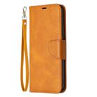 For OPPO Realme C11 Retro Lambskin Texture Pure Color Horizontal Flip PU Leather Case, with Holder & Card Slots & Wallet & Lanyard(Yellow) - 2