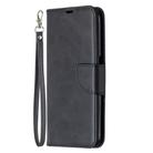 For OPPO Realme 6 Retro Lambskin Texture Pure Color Horizontal Flip PU Leather Case, with Holder & Card Slots & Wallet & Lanyard(Black) - 2