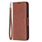 For OPPO Realme 6 Retro Lambskin Texture Pure Color Horizontal Flip PU Leather Case, with Holder & Card Slots & Wallet & Lanyard(Brown) - 2