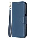 For OPPO Realme 6 Retro Lambskin Texture Pure Color Horizontal Flip PU Leather Case, with Holder & Card Slots & Wallet & Lanyard(Blue) - 2