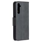 For OPPO Realme 6 Pro Retro Lambskin Texture Pure Color Horizontal Flip PU Leather Case, with Holder & Card Slots & Wallet & Lanyard(Black) - 3