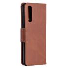 For OPPO Reno3 Pro Retro Lambskin Texture Pure Color Horizontal Flip PU Leather Case, with Holder & Card Slots & Wallet & Lanyard(Brown) - 3