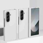 For Samsung Galaxy Z Fold7 5G 3 in 1 Skin Feel PC Phone Case(White) - 1