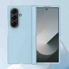 For Samsung Galaxy Z Fold7 5G 3 in 1 Skin Feel PC Phone Case(Sky Blue) - 3
