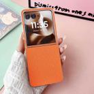 For Motorola Razr 60 Ultra Transparent Frame Jelly PU + PC Phone Case(Orange) - 2