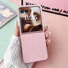 For Motorola Razr 60 Ultra Transparent Frame Jelly PU + PC Phone Case(Pink) - 2