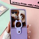 For Motorola Razr 60 Ultra Transparent Frame Jelly PU + PC Phone Case(Pink) - 3