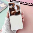 For Motorola Razr 60 Ultra Transparent Frame Jelly PU + PC Phone Case(White) - 2