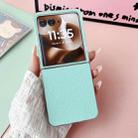 For Motorola Razr 50 Ultra Transparent Frame Jelly PU + PC Phone Case(Mint Green) - 2