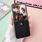 For Motorola Razr 60 Ultra Transparent Frame Jelly PU + PC Phone Case with Ring Holder(Black) - 2